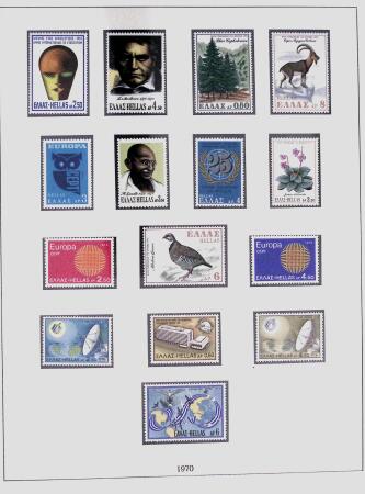 1896-2004 Mostly mnh collection of GREECE in 7 Lindner