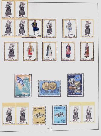 1896-2004 Mostly mnh collection of GREECE in 7 Lindner