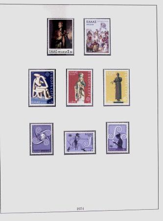 1896-2004 Mostly mnh collection of GREECE in 7 Lindner