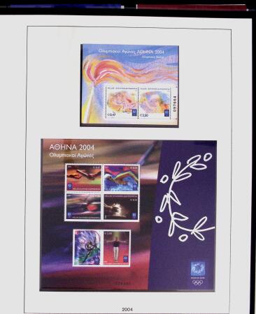 1896-2004 Mostly mnh collection of GREECE in 7 Lindner