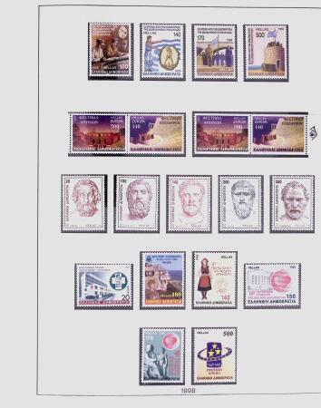 1896-2004 Mostly mnh collection of GREECE in 7 Lindner