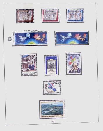 1896-2004 Mostly mnh collection of GREECE in 7 Lindner