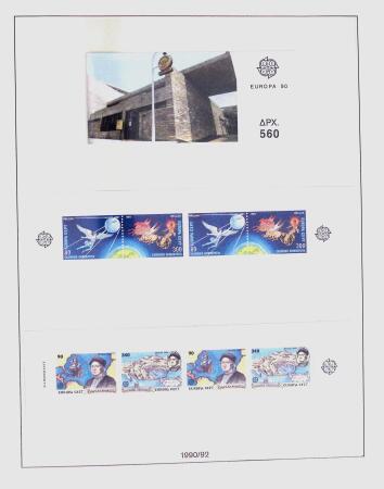 1896-2004 Mostly mnh collection of GREECE in 7 Lindner