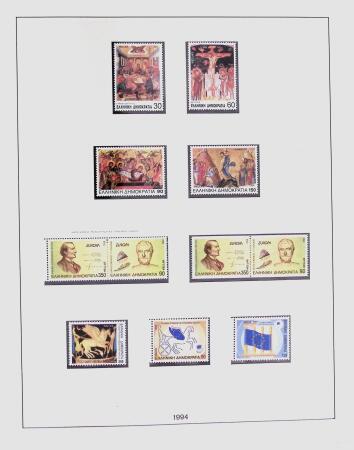1896-2004 Mostly mnh collection of GREECE in 7 Lindner