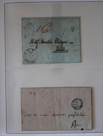 1838-1885 Collection of covers in an album starting
