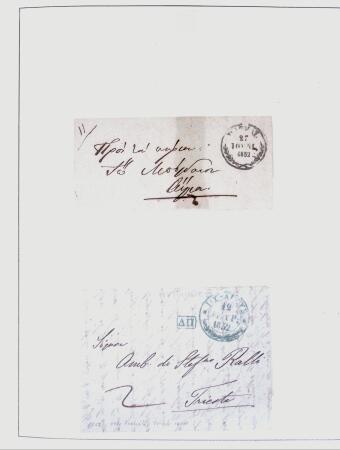 1838-1885 Collection of covers in an album starting