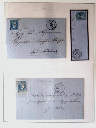 1838-1885 Collection of covers in an album starting