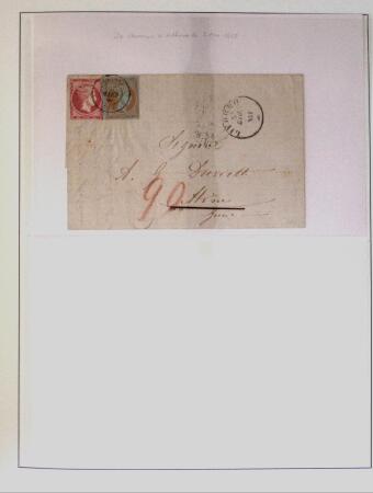 1838-1885 Collection of covers in an album starting