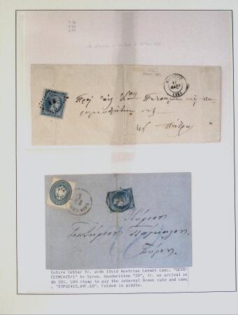 1838-1885 Collection of covers in an album starting