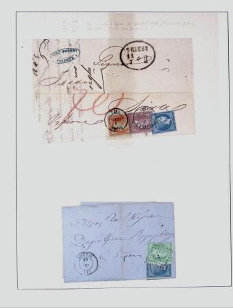 1838-1885 Collection of covers in an album starting