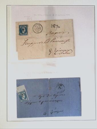 1838-1885 Collection of covers in an album starting