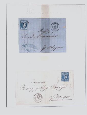 1838-1885 Collection of covers in an album starting