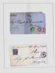 1838-1885 Collection of covers in an album starting