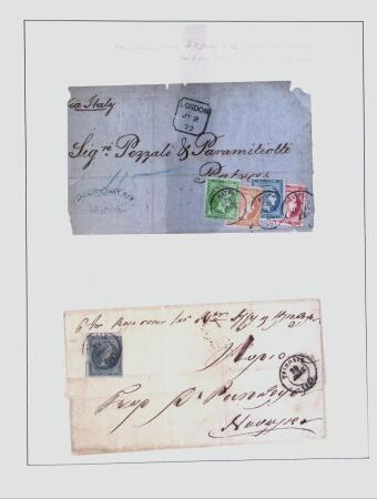 1838-1885 Collection of covers in an album starting