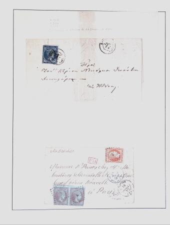 1838-1885 Collection of covers in an album starting