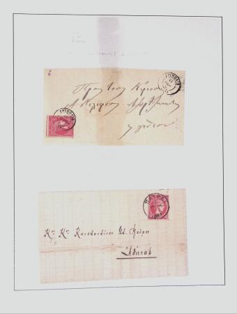 1838-1885 Collection of covers in an album starting