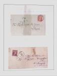 1838-1885 Collection of covers in an album starting