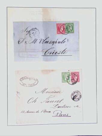 1838-1885 Collection of covers in an album starting