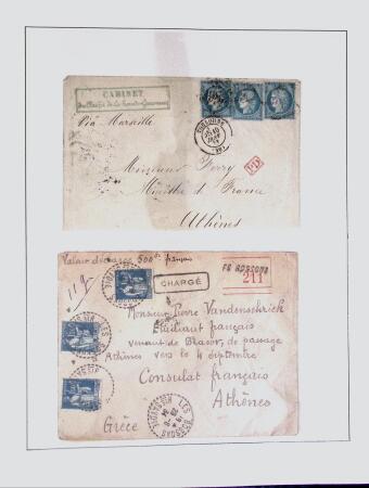 1838-1885 Collection of covers in an album starting