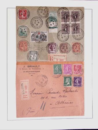 1838-1885 Collection of covers in an album starting
