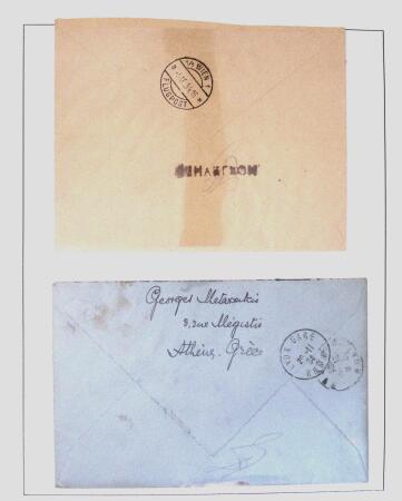 1918-1964 Collection of covers with "CONTROLE DES CHANGE"