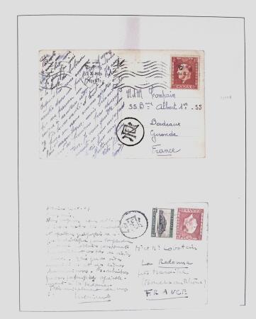 1918-1964 Collection of covers with "CONTROLE DES CHANGE"