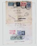 1918-1964 Collection of covers with "CONTROLE DES CHANGE"