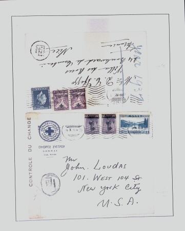 1918-1964 Collection of covers with "CONTROLE DES CHANGE"