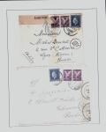 1918-1964 Collection of covers with "CONTROLE DES CHANGE"
