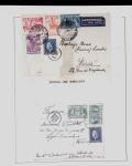 1918-1964 Collection of covers with "CONTROLE DES CHANGE"