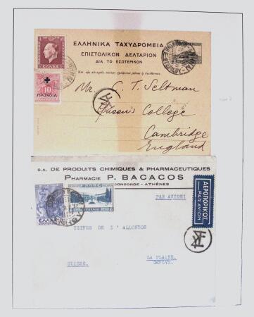 1918-1964 Collection of covers with "CONTROLE DES CHANGE"
