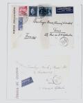 1918-1964 Collection of covers with "CONTROLE DES CHANGE"