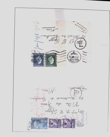 1918-1964 Collection of covers with "CONTROLE DES CHANGE"