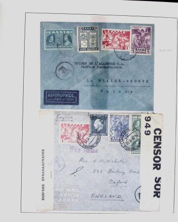 1918-1964 Collection of covers with "CONTROLE DES CHANGE"