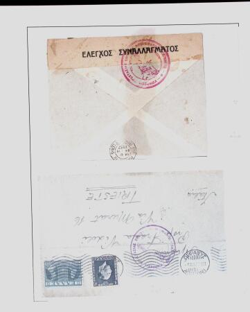 1918-1964 Collection of covers with "CONTROLE DES CHANGE"