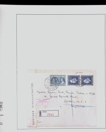 1918-1964 Collection of covers with "CONTROLE DES CHANGE"