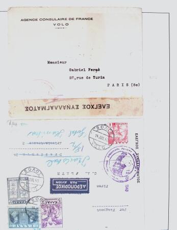 1918-1964 Collection of covers with "CONTROLE DES CHANGE"