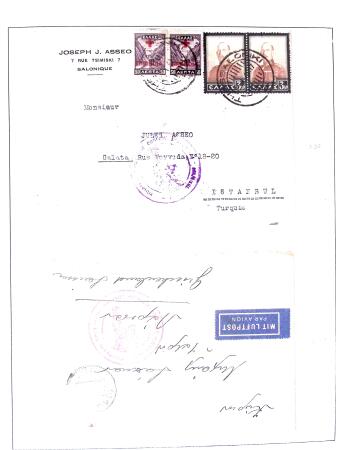 1918-1964 Collection of covers with "CONTROLE DES CHANGE"