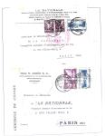 1918-1964 Collection of covers with "CONTROLE DES CHANGE"