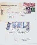 1918-1964 Collection of covers with "CONTROLE DES CHANGE"