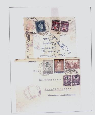 1918-1964 Collection of covers with "CONTROLE DES CHANGE"