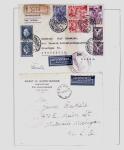 1918-1964 Collection of covers with "CONTROLE DES CHANGE"