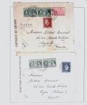 1918-1964 Collection of covers with "CONTROLE DES CHANGE"