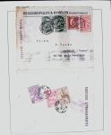 1918-1964 Collection of covers with "CONTROLE DES CHANGE"