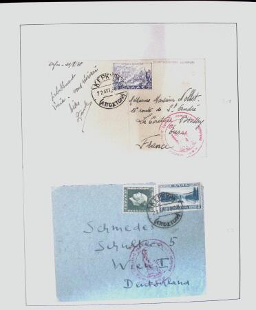 1918-1964 Collection of covers with "CONTROLE DES CHANGE"