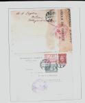 1918-1964 Collection of covers with "CONTROLE DES CHANGE"