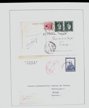1918-1964 Collection of covers with "CONTROLE DES CHANGE"