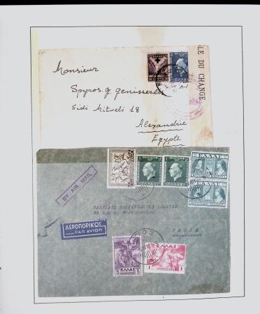 1918-1964 Collection of covers with "CONTROLE DES CHANGE"