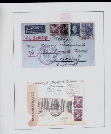 1918-1964 Collection of covers with "CONTROLE DES CHANGE"