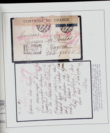 1918-1964 Collection of covers with "CONTROLE DES CHANGE"